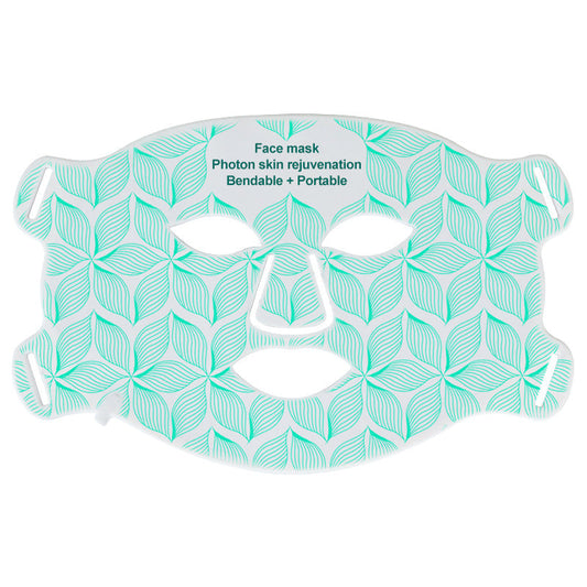 HexoGlow™ LED-silikon ansiktsmask – 8-färgs fotonterapi