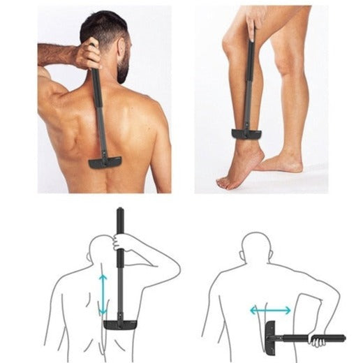 HexoBody™ Bärbar rakapparat för ryggar för män